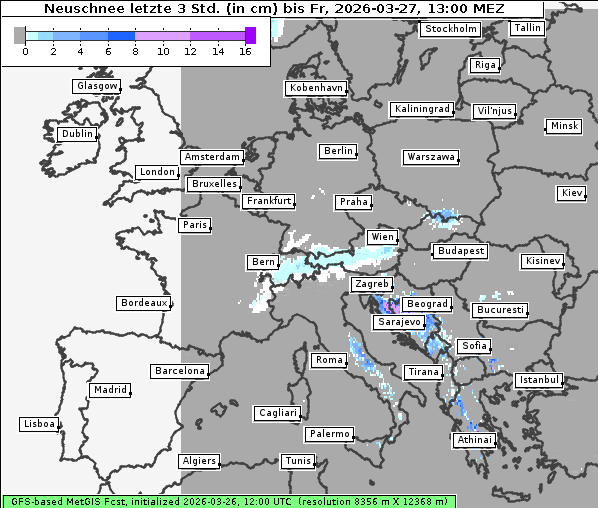 Neuschnee, 27. 3. 2026