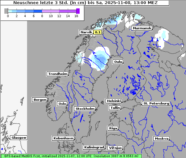 Neuschnee, 8. 11. 2025