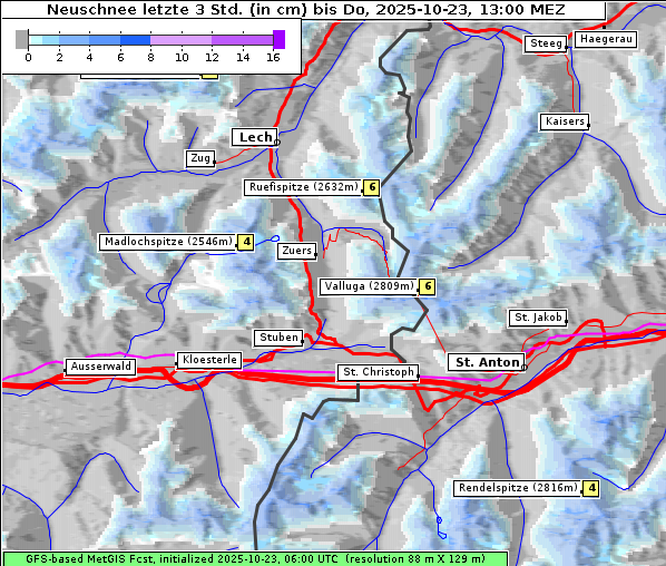 Neuschnee, 23. 10. 2025