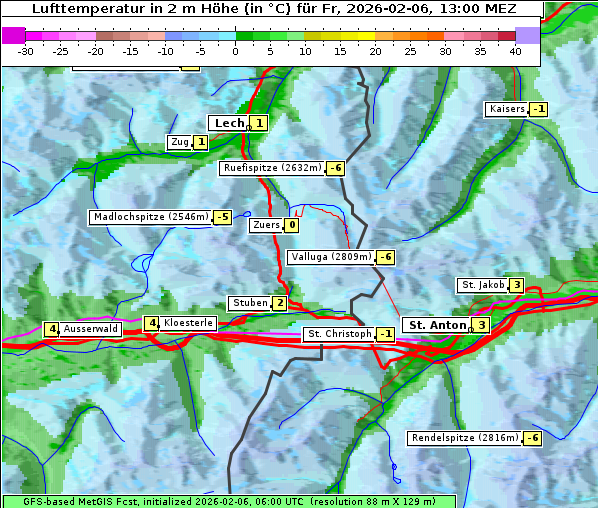 Temperatur, 6. 2. 2026