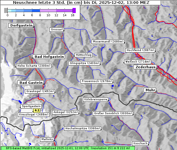 Neuschnee, 2. 12. 2025