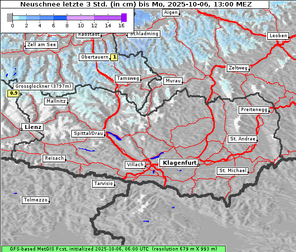 Neuschnee, 6. 10. 2025