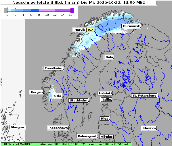 Neuschnee, 22. 10. 2025