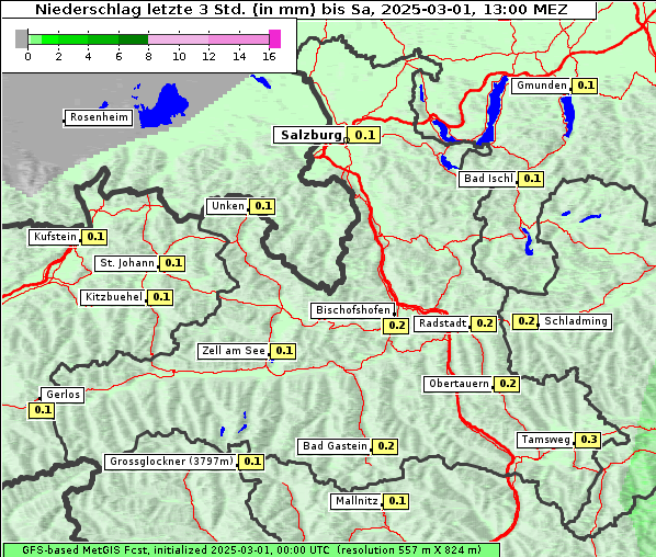 Niederschlag, 1. 3. 2025