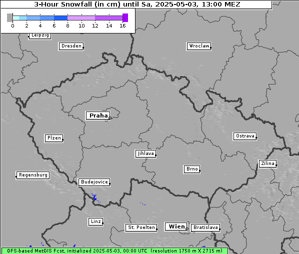 Neuschnee, 3. 5. 2025