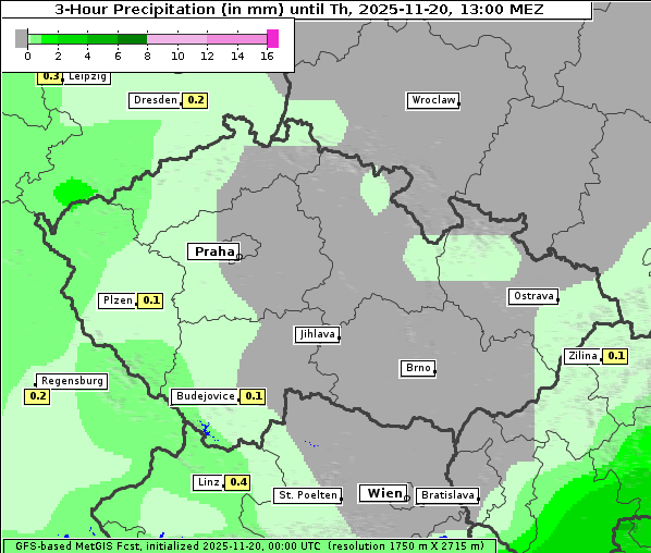 Niederschlag, 20. 11. 2025
