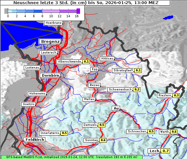 Neuschnee, 25. 1. 2026