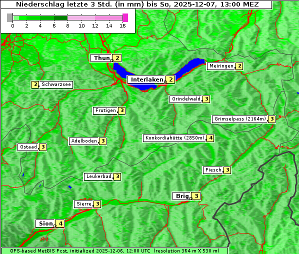 Niederschlag, 7. 12. 2025