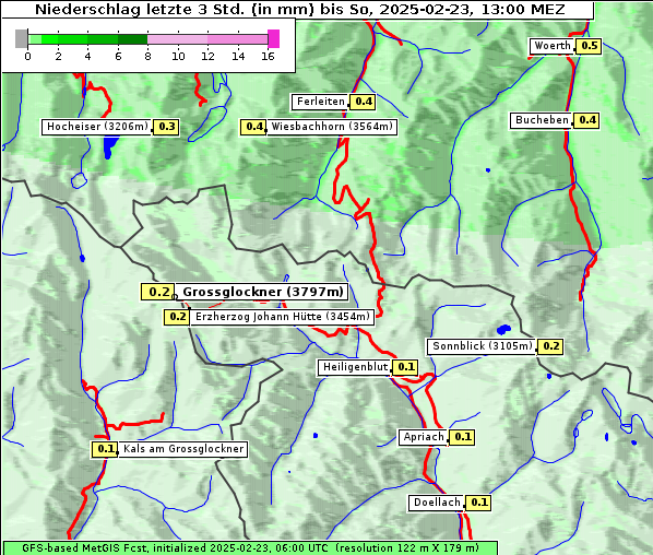 Niederschlag, 23. 2. 2025