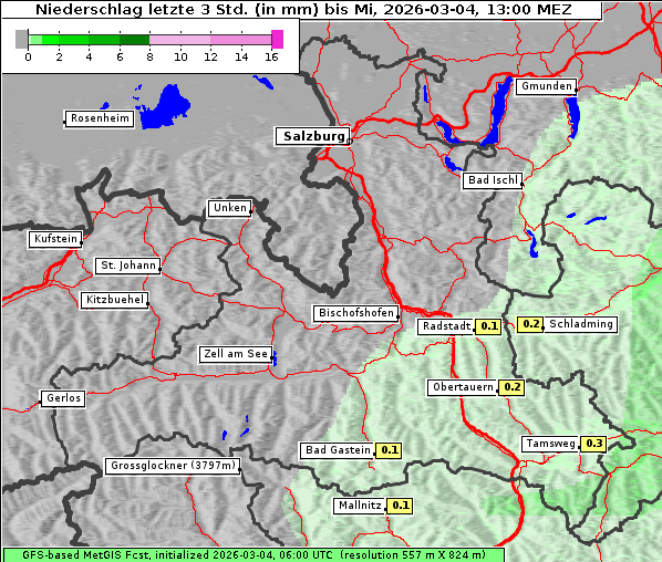Niederschlag, 4. 3. 2026