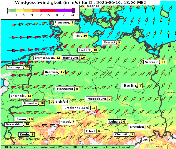 Wind, 10. 6. 2025