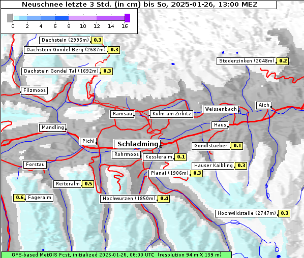 Neuschnee, 26. 1. 2025