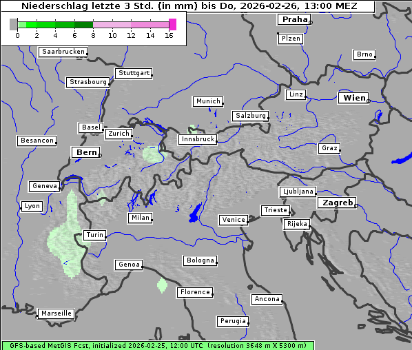 Niederschlag, 26. 2. 2026