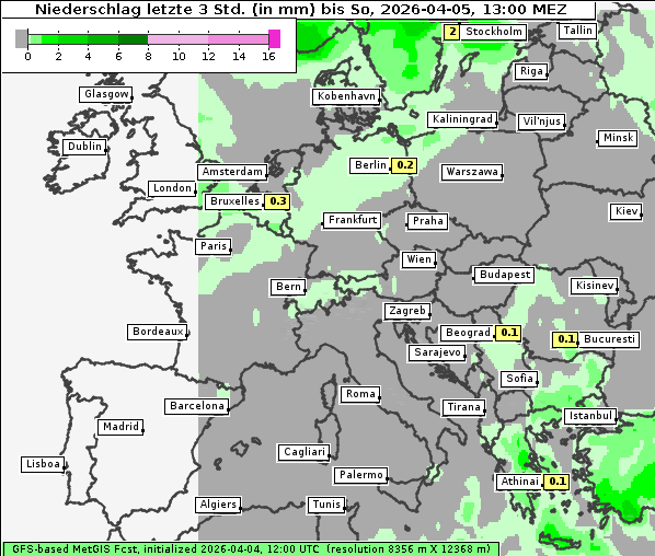 Niederschlag, 5. 4. 2026