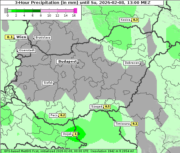 Niederschlag, 8. 2. 2026
