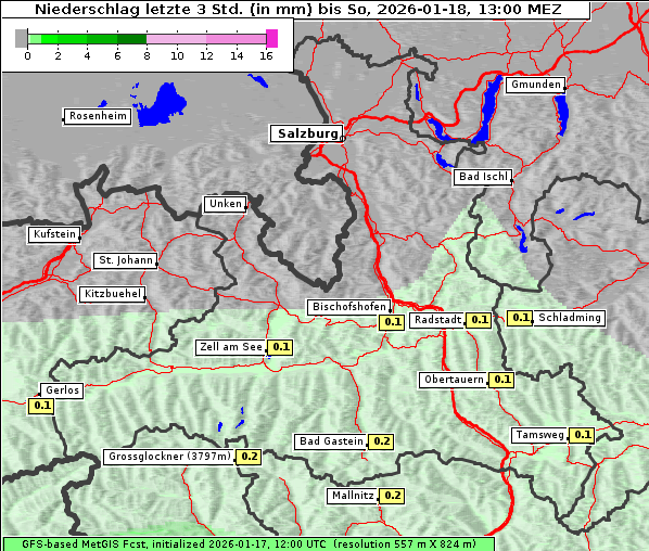 Niederschlag, 18. 1. 2026