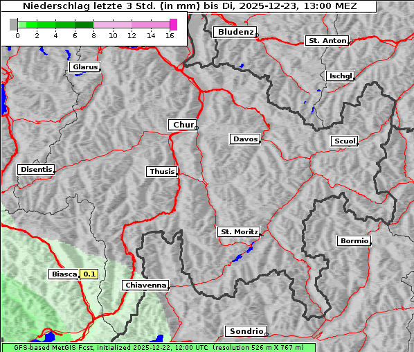 Niederschlag, 23. 12. 2025