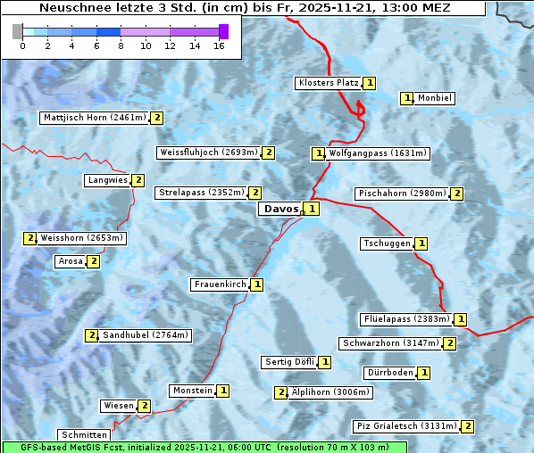Neuschnee, 21. 11. 2025
