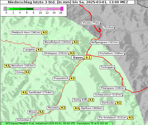 Niederschlag, 1. 3. 2025