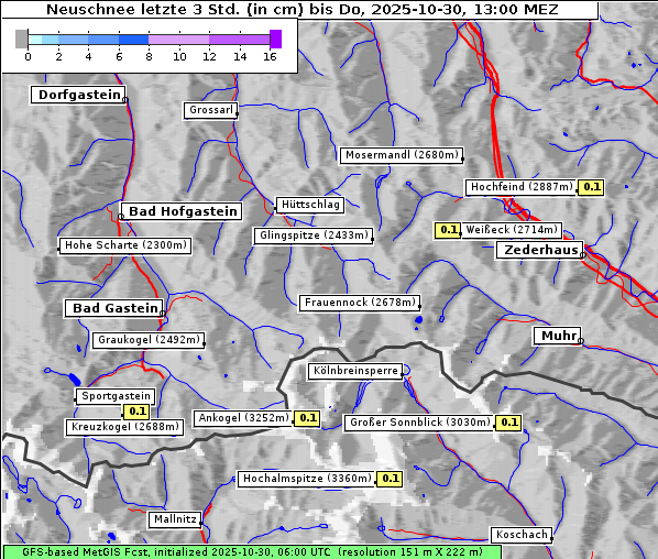 Neuschnee, 30. 10. 2025