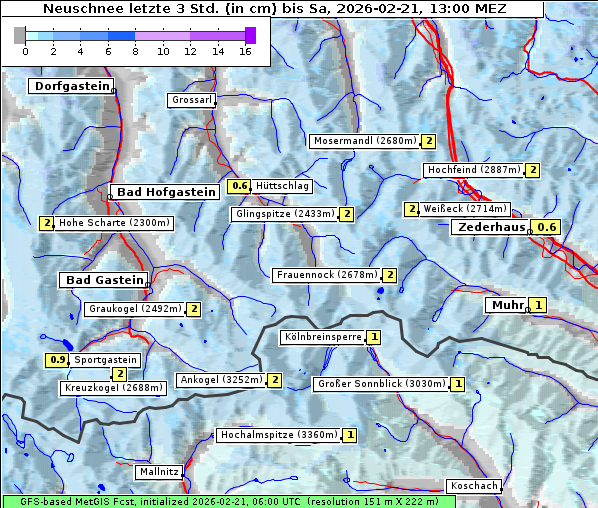 Neuschnee, 21. 2. 2026