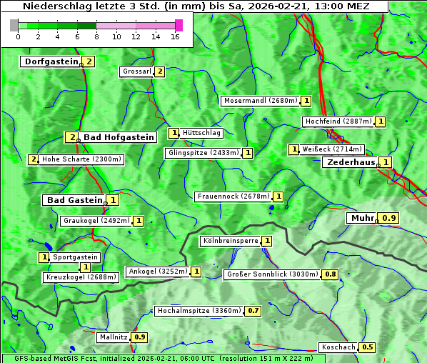 Niederschlag, 21. 2. 2026