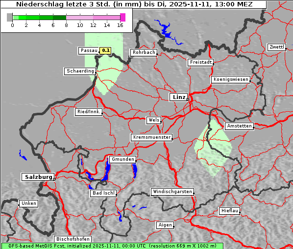 Niederschlag, 11. 11. 2025