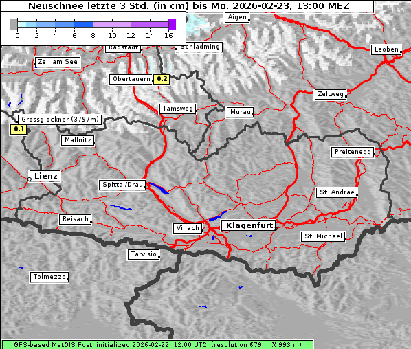 Neuschnee, 23. 2. 2026