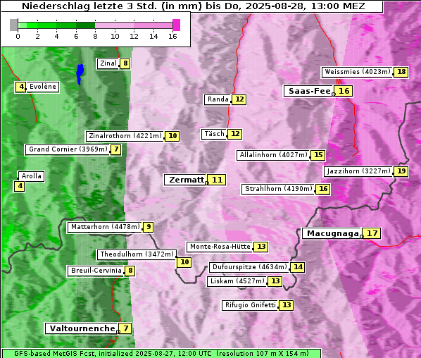 Niederschlag, 28. 8. 2025