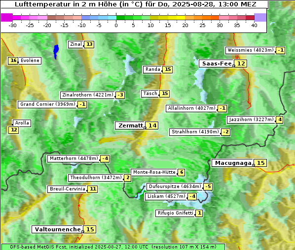 Temperatur, 28. 8. 2025