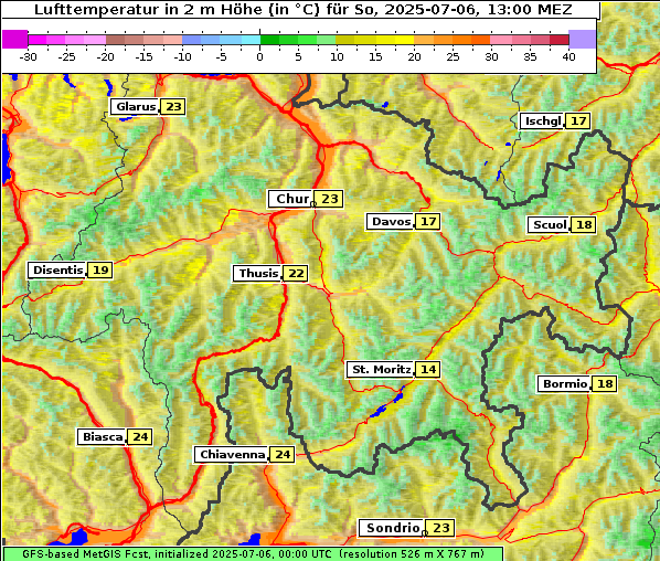 Temperatur, 6. 7. 2025