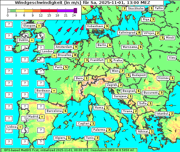 Wind, 1. 11. 2025