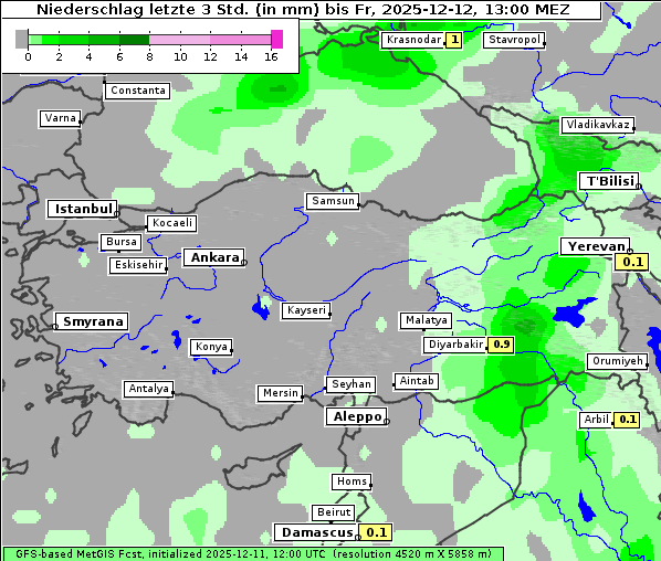 Niederschlag, 12. 12. 2025