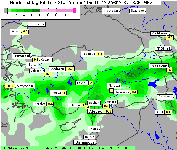 Niederschlag, 10. 2. 2026