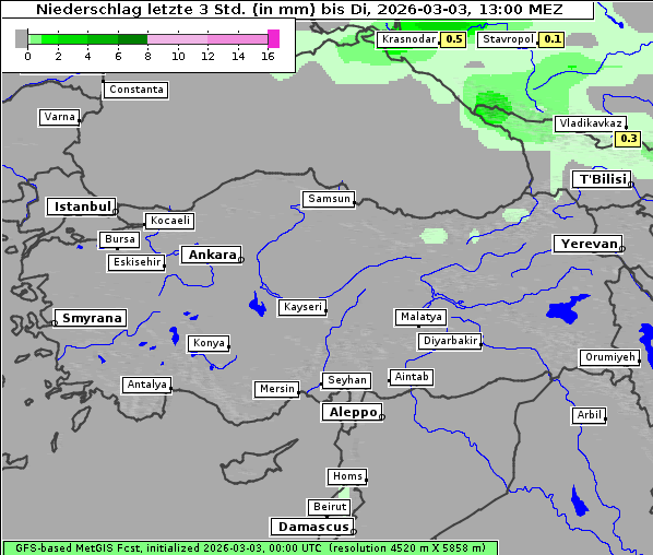 Niederschlag, 3. 3. 2026