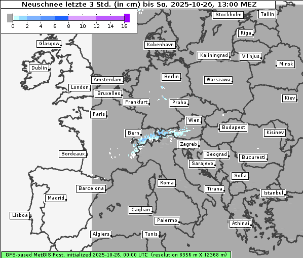 Neuschnee, 26. 10. 2025