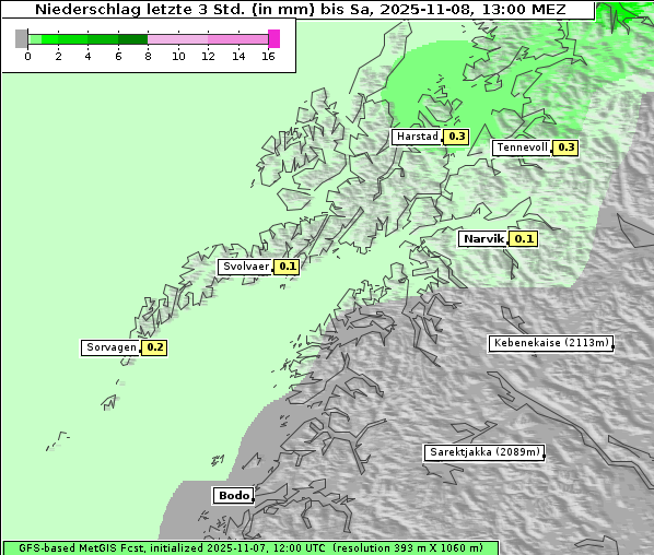Niederschlag, 8. 11. 2025