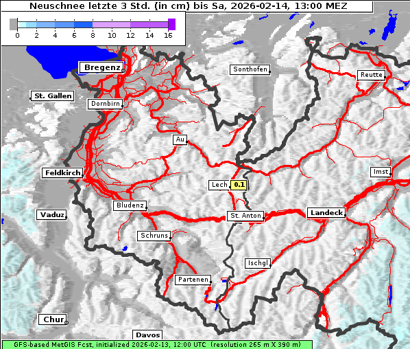 Neuschnee, 14. 2. 2026