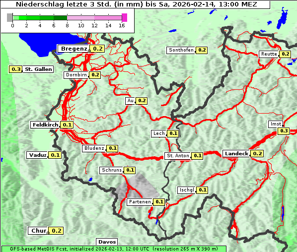 Niederschlag, 14. 2. 2026