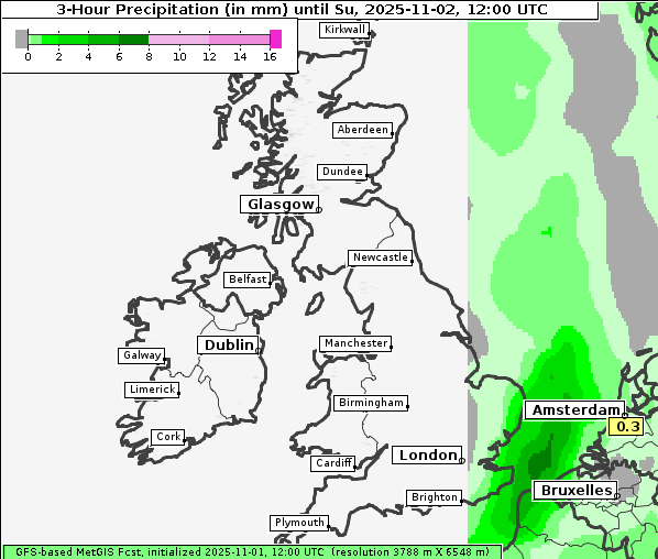 Niederschlag, 2. 11. 2025