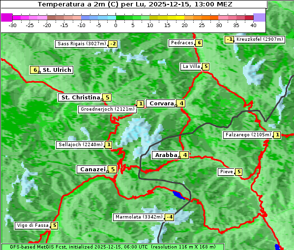 Temperatur, 15. 12. 2025