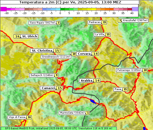 Temperatur, 5. 9. 2025
