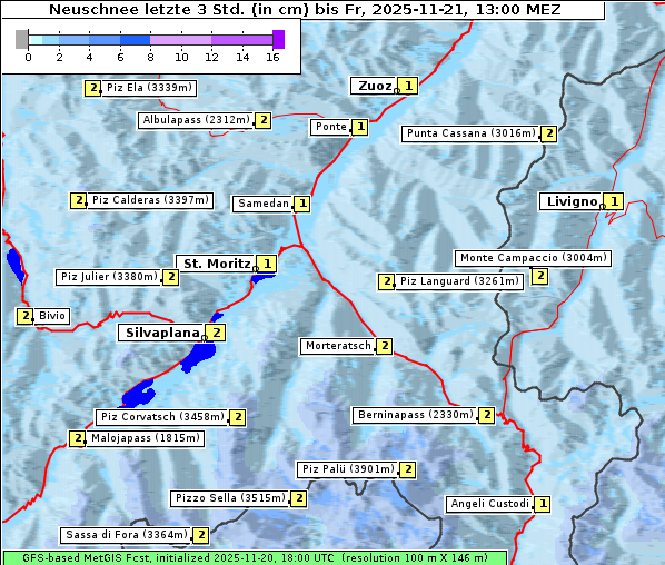 Neuschnee, 21. 11. 2025
