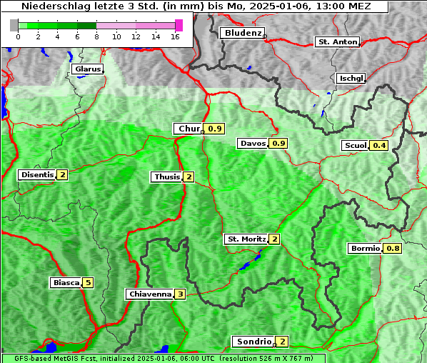 Niederschlag, 6. 1. 2025