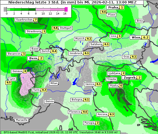 Niederschlag, 11. 2. 2026