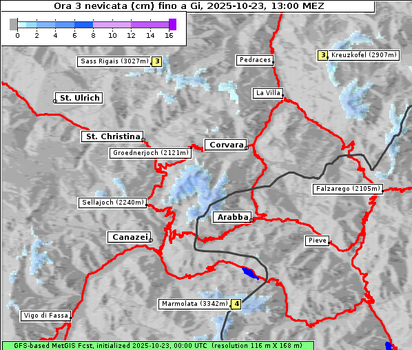 Neuschnee, 23. 10. 2025