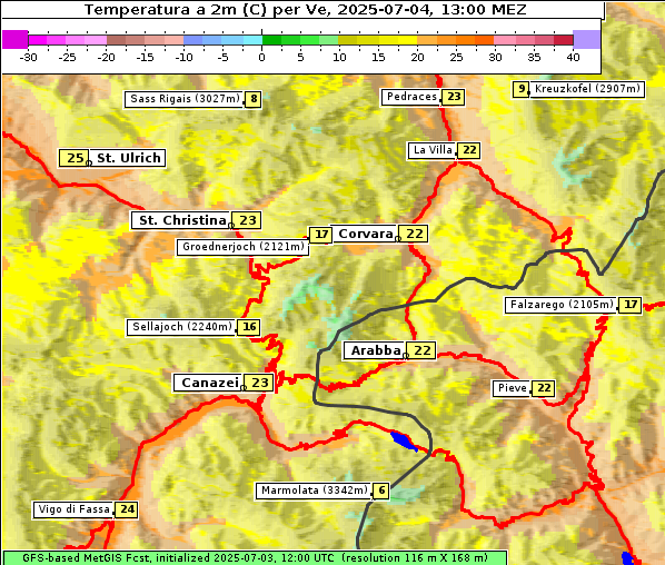 Temperatur, 4. 7. 2025