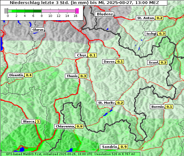 Niederschlag, 27. 8. 2025