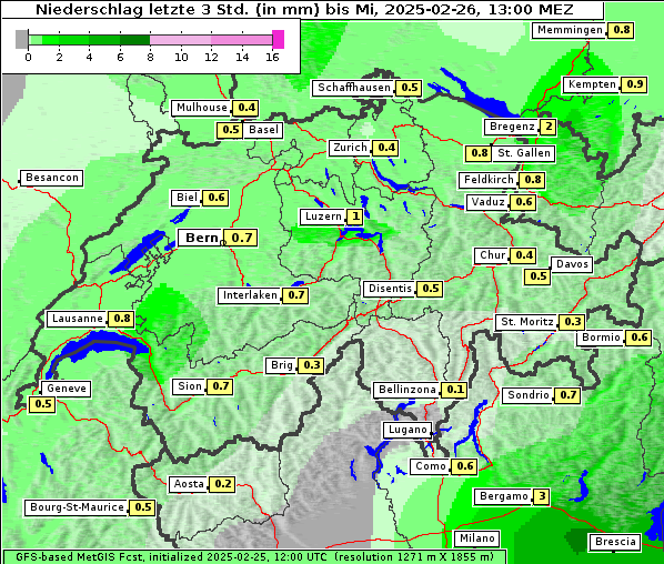 Niederschlag, 26. 2. 2025