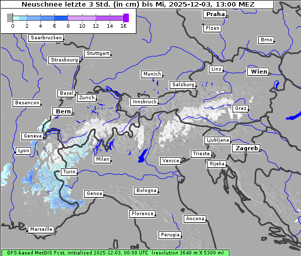 Neuschnee, 3. 12. 2025